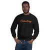 Custom Drips Orange & Black Logo Unisex Sweatshirt - CustomDripStore