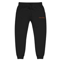 Custom Drip's Orange & Black logo Unisex fleece sweatpants - CustomDripStore