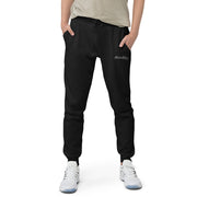 Black & White logo Unisex fleece sweatpants - CustomDripStore