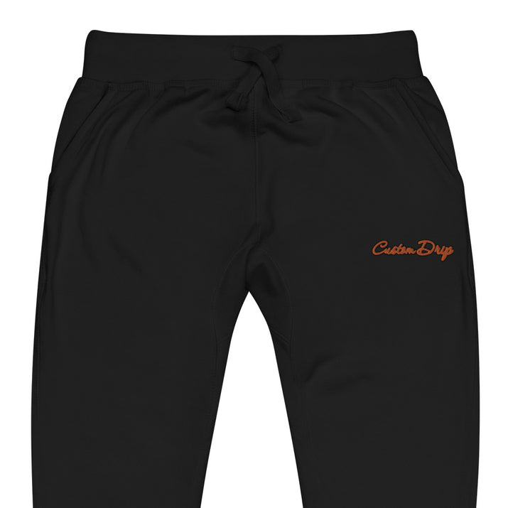 Custom Drip's Orange & Black logo Unisex fleece sweatpants - CustomDripStore