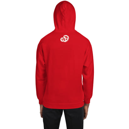 Custom Drips Red & white logo Unisex Hoodie - CustomDripStore