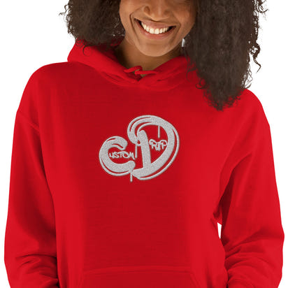 Custom Drips Red & white logo Unisex Hoodie - CustomDripStore