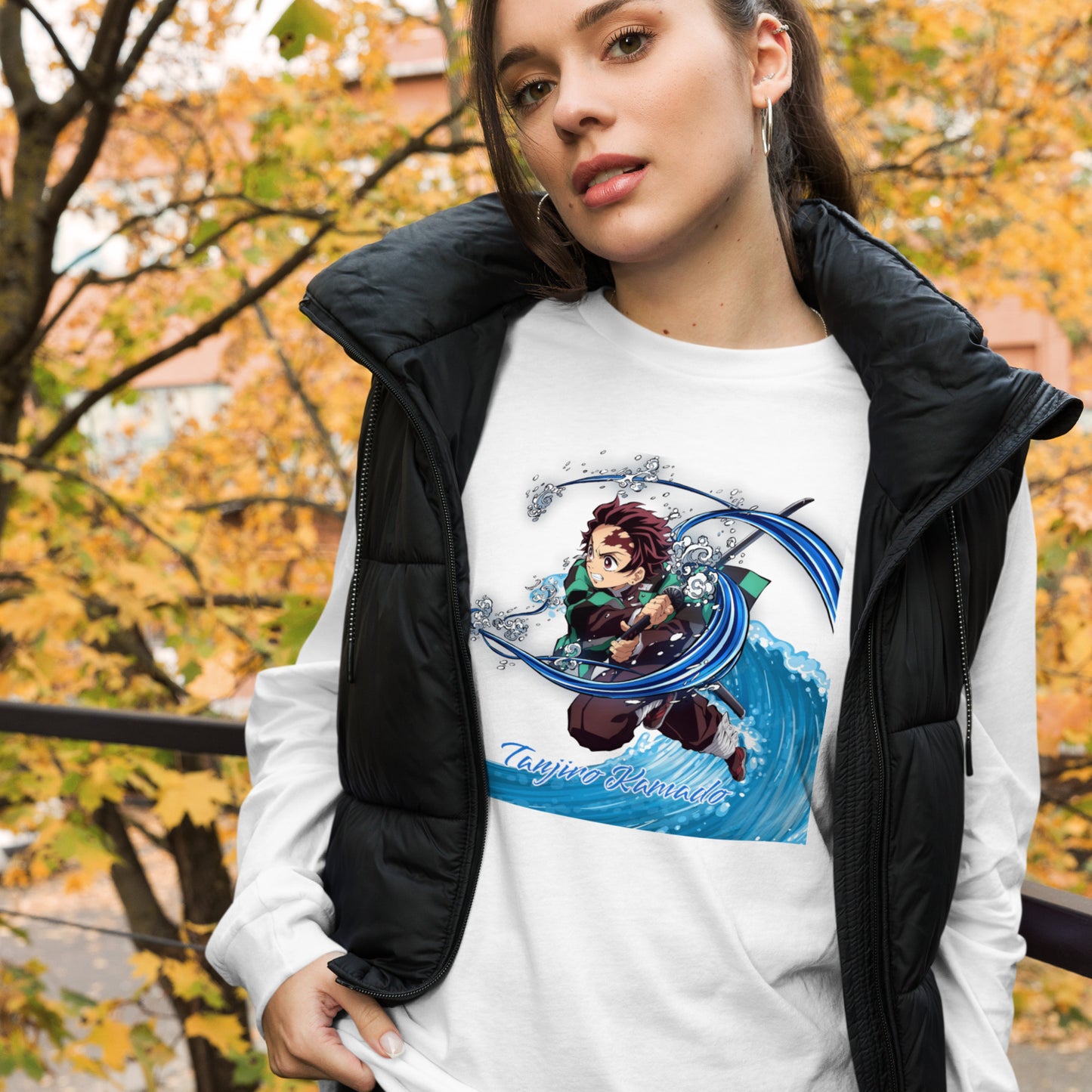 Tanjiro Kamado Unisex Long Sleeve Tee - CustomDripStore