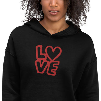 Love Crop Hoodie - CustomDripStore